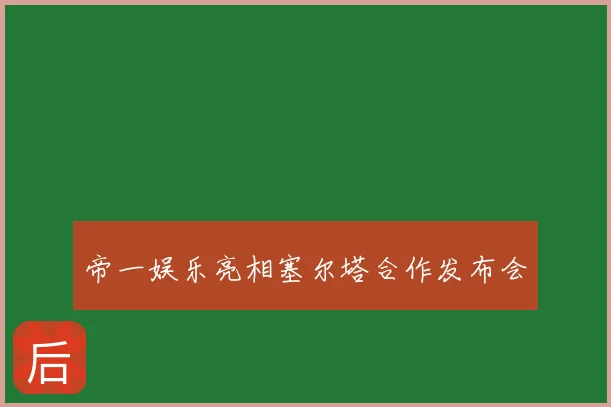 帝一娱乐亮相塞尔塔合作发布会